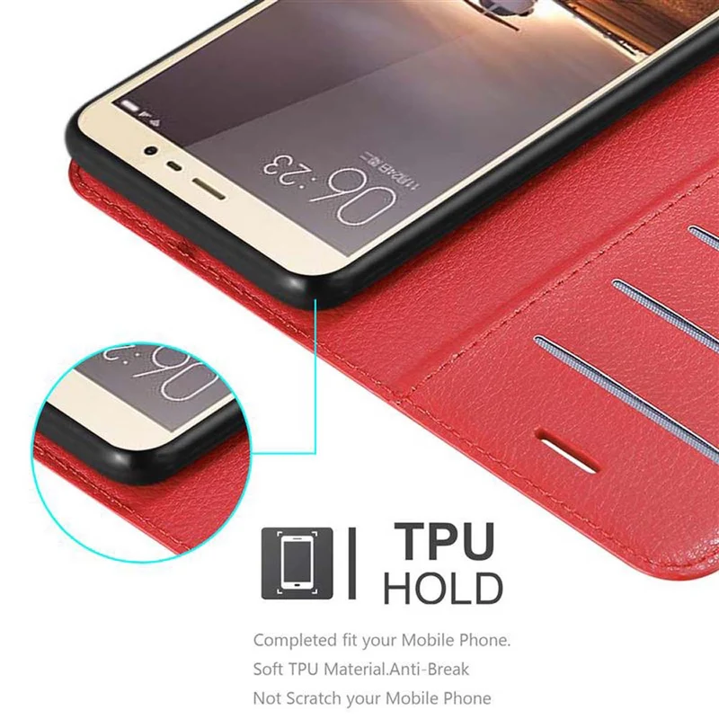 Cadorabo Hülle kompatibel mit Xiaomi RedMi PRO Schutzhülle mit Magnetverschluss, Standfunktion und Kartenfach