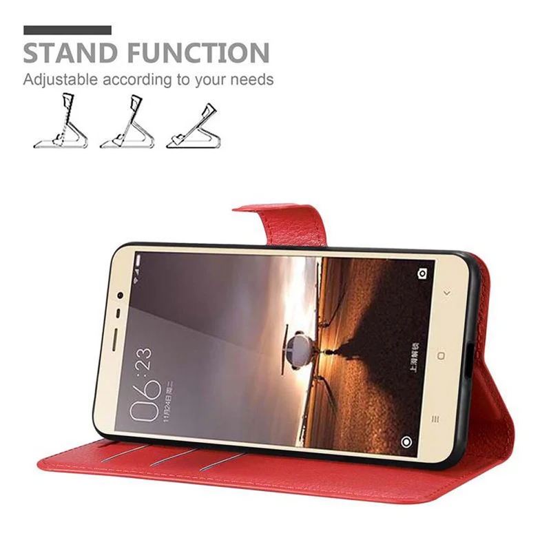 Cadorabo Hülle kompatibel mit Xiaomi RedMi PRO Schutzhülle mit Magnetverschluss, Standfunktion und Kartenfach
