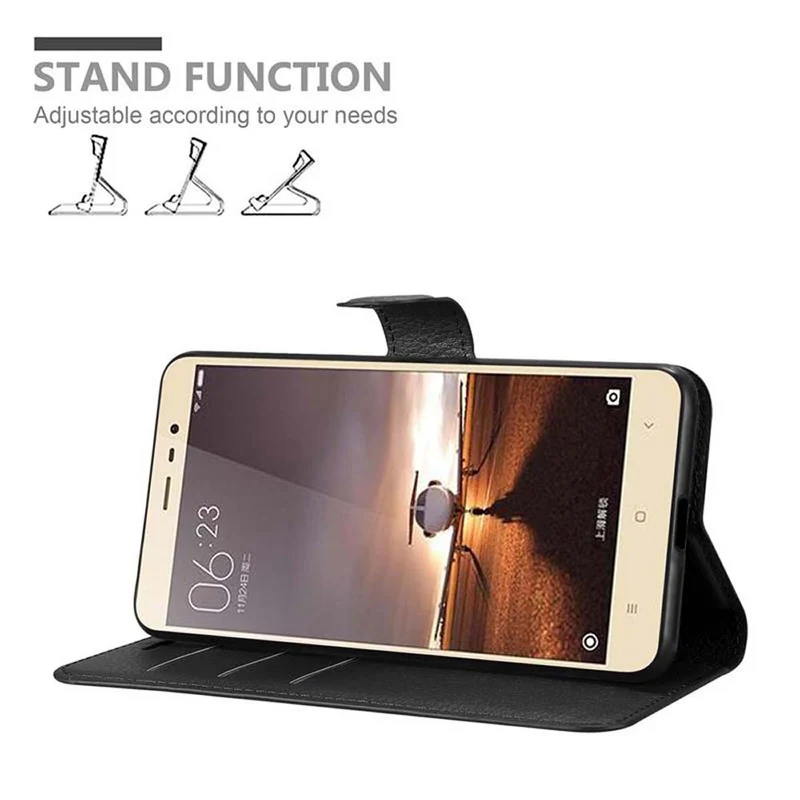 Cadorabo Hülle kompatibel mit Xiaomi RedMi PRO Schutzhülle mit Magnetverschluss, Standfunktion und Kartenfach