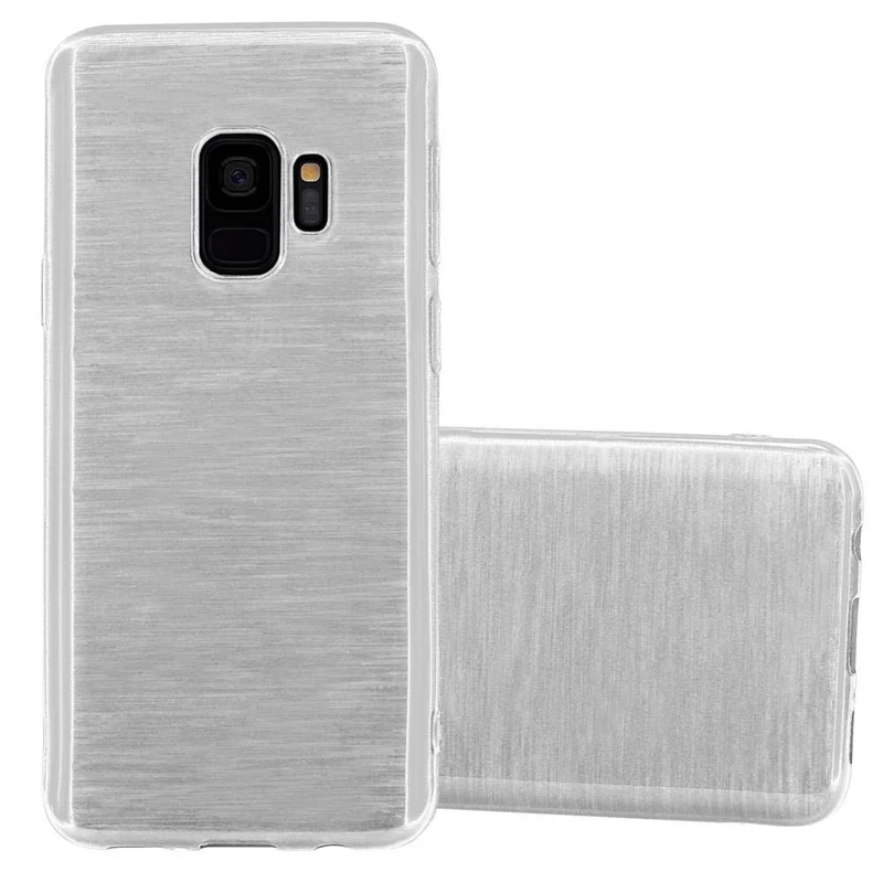 Cadorabo Hülle kompatibel mit Samsung Galaxy S9 Schutzhülle aus flexiblem TPU Silikon im Brushed Design