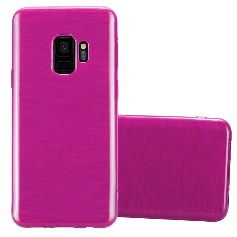 Cadorabo Hülle kompatibel mit Samsung Galaxy S9 Schutzhülle aus flexiblem TPU Silikon im Brushed Design
