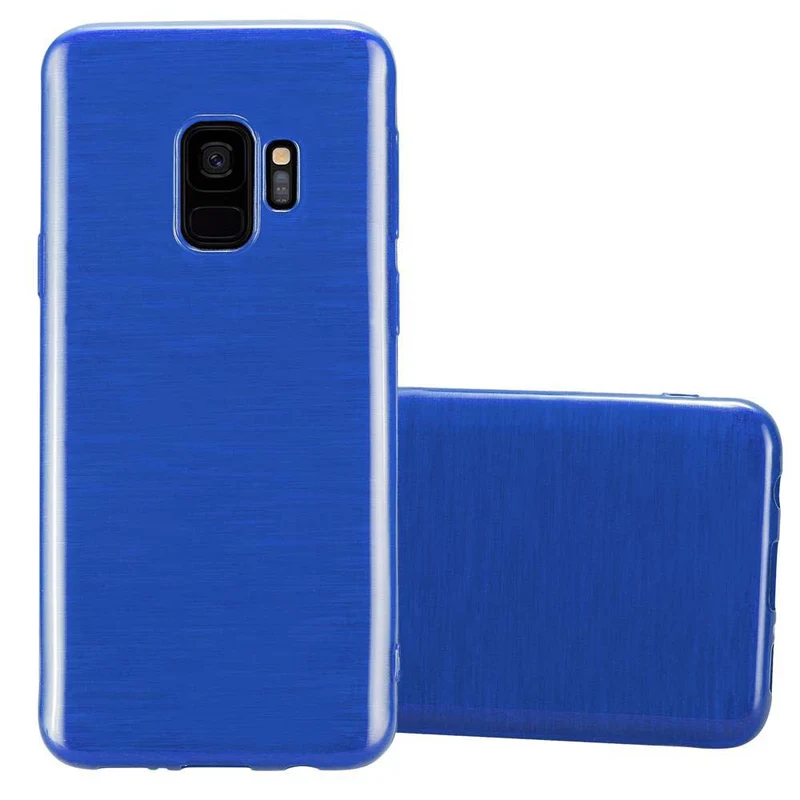 Cadorabo Hülle kompatibel mit Samsung Galaxy S9 Schutzhülle aus flexiblem TPU Silikon im Brushed Design