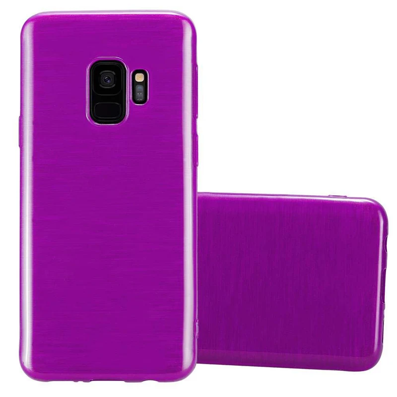 Cadorabo Hülle kompatibel mit Samsung Galaxy S9 Schutzhülle aus flexiblem TPU Silikon im Brushed Design