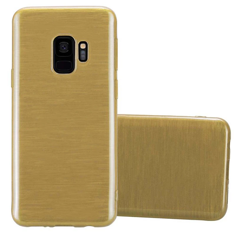 Cadorabo Hülle kompatibel mit Samsung Galaxy S9 Schutzhülle aus flexiblem TPU Silikon im Brushed Design