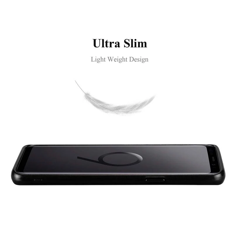 Cadorabo Hülle kompatibel mit Samsung Galaxy S9 Schutzhülle aus flexiblem TPU Silikon im Brushed Design