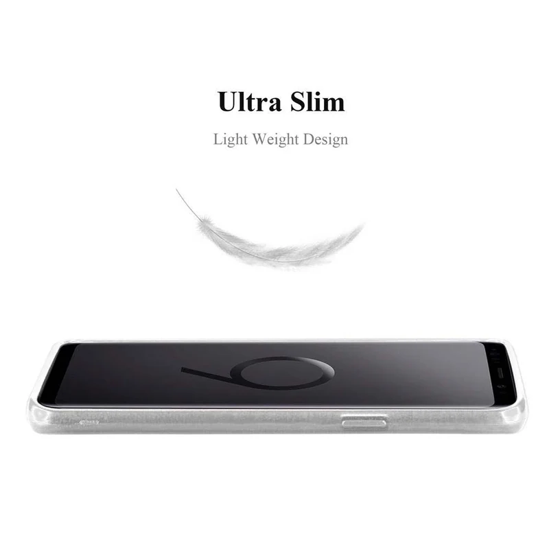 Cadorabo Hülle kompatibel mit Samsung Galaxy S9 Schutzhülle aus flexiblem TPU Silikon im Brushed Design