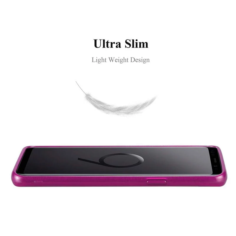 Cadorabo Hülle kompatibel mit Samsung Galaxy S9 Schutzhülle aus flexiblem TPU Silikon im Brushed Design