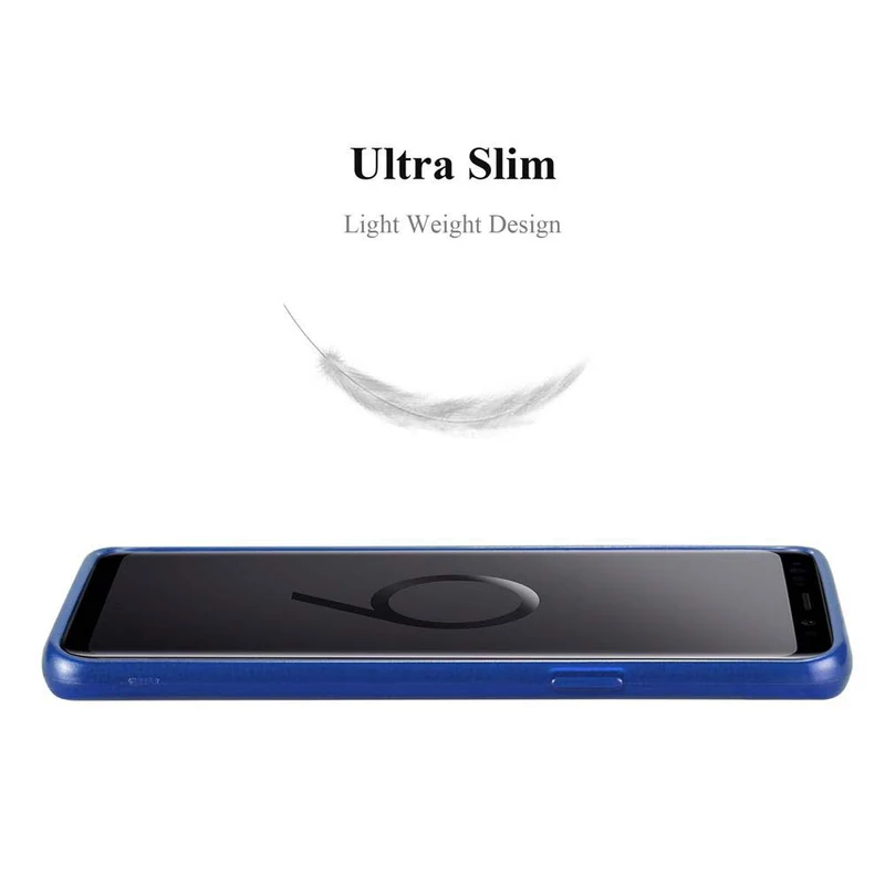Cadorabo Hülle kompatibel mit Samsung Galaxy S9 Schutzhülle aus flexiblem TPU Silikon im Brushed Design