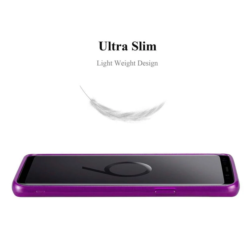 Cadorabo Hülle kompatibel mit Samsung Galaxy S9 Schutzhülle aus flexiblem TPU Silikon im Brushed Design