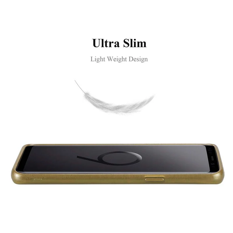 Cadorabo Hülle kompatibel mit Samsung Galaxy S9 Schutzhülle aus flexiblem TPU Silikon im Brushed Design