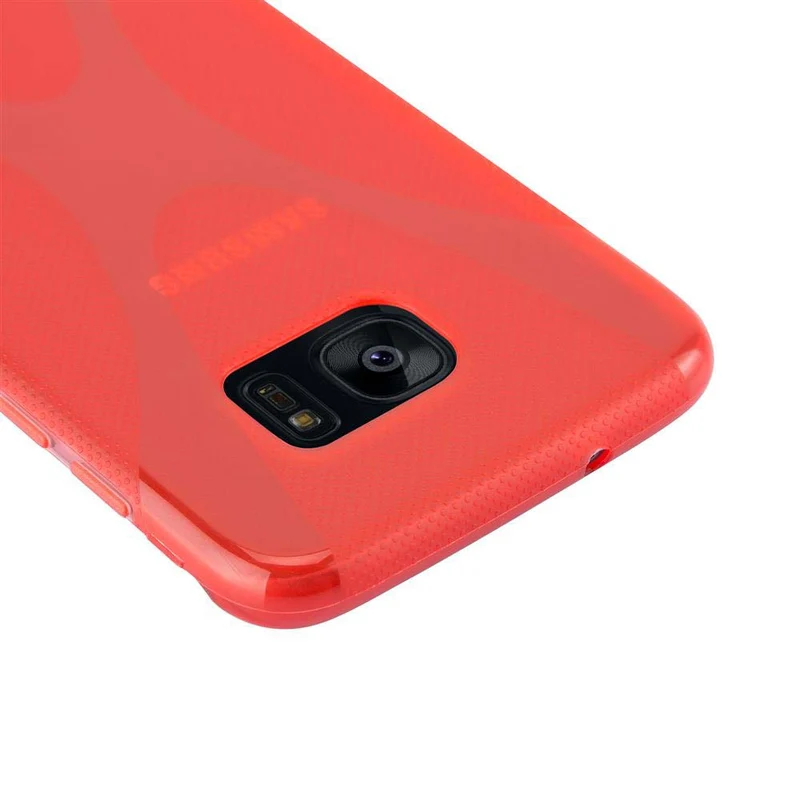 Cadorabo Hülle kompatibel mit Samsung Galaxy S7 EDGE Schutzhülle aus flexiblem TPU Silikon