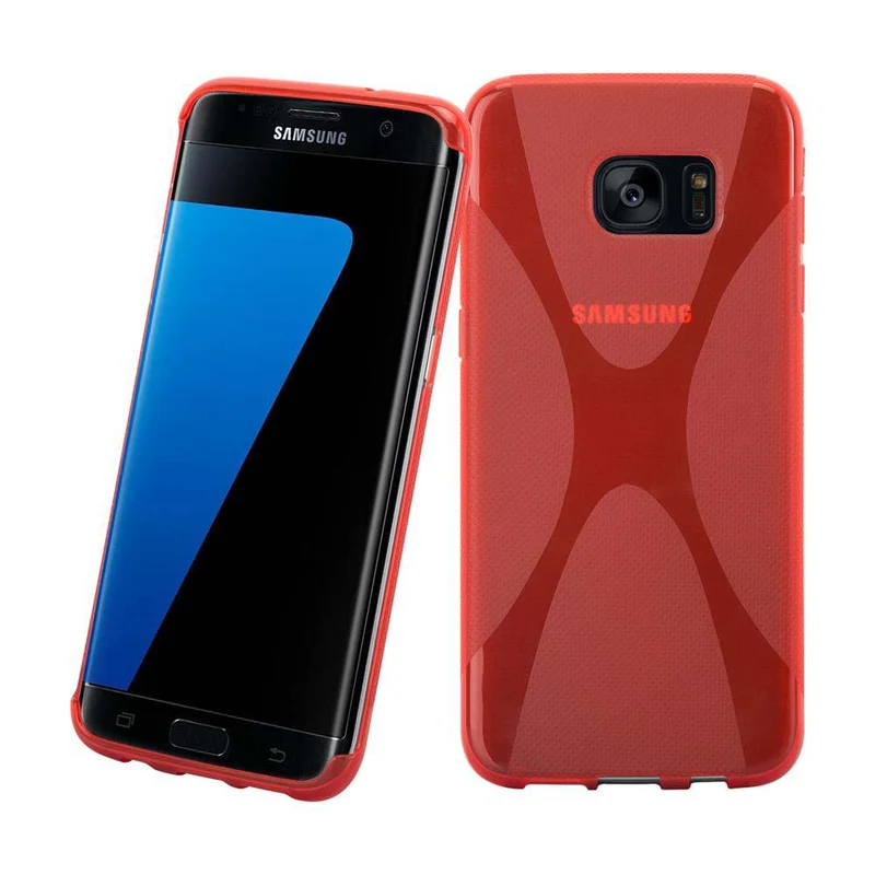 Cadorabo Hülle kompatibel mit Samsung Galaxy S7 EDGE Schutzhülle aus flexiblem TPU Silikon