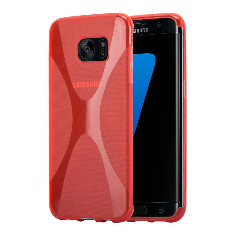 Cadorabo Hülle kompatibel mit Samsung Galaxy S7 EDGE Schutzhülle aus flexiblem TPU Silikon