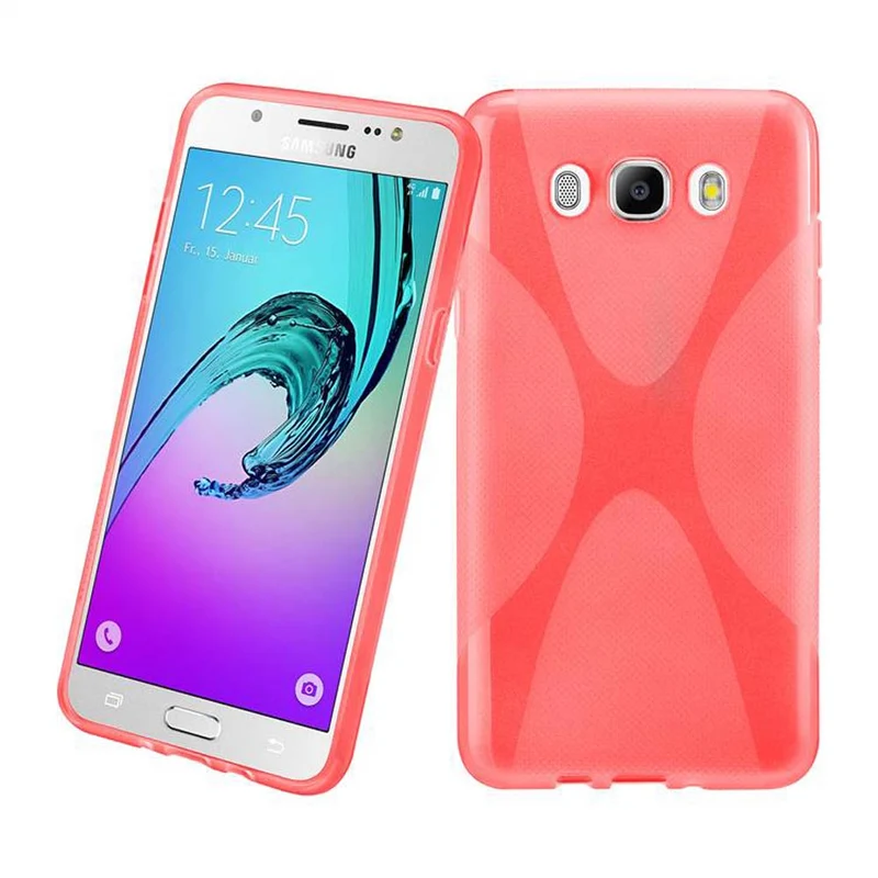 Cadorabo Hülle kompatibel mit Samsung Galaxy J7 2016 Schutzhülle aus flexiblem TPU Silikon