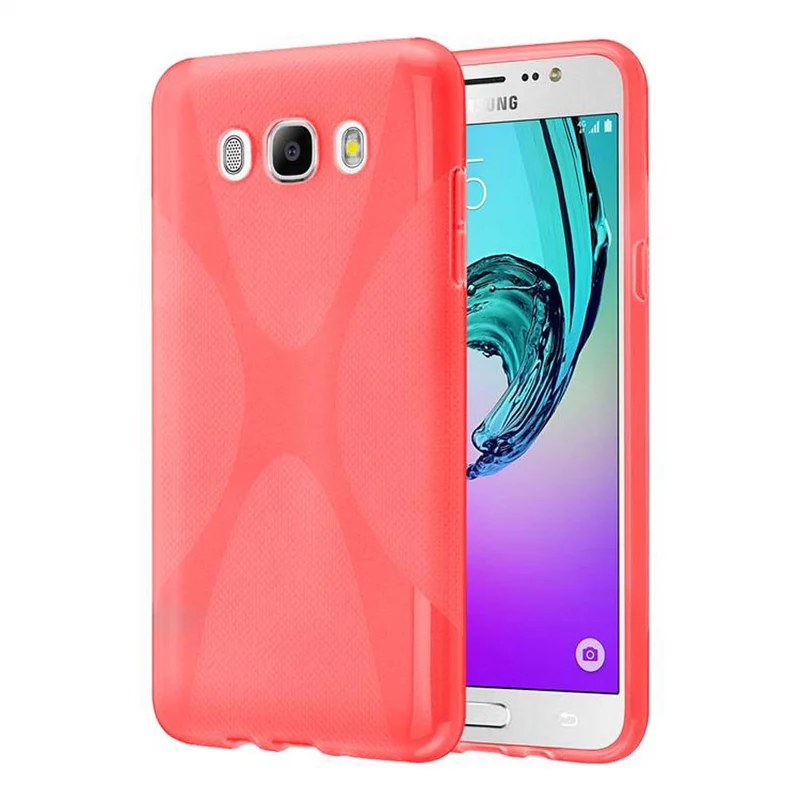Cadorabo Hülle kompatibel mit Samsung Galaxy J7 2016 Schutzhülle aus flexiblem TPU Silikon