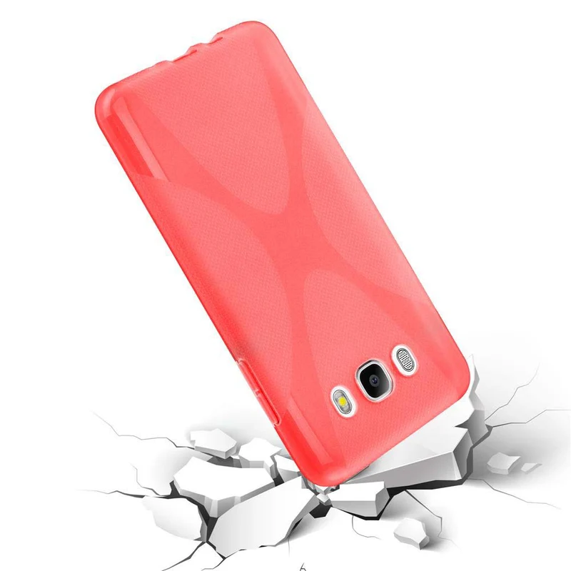Cadorabo Hülle kompatibel mit Samsung Galaxy J7 2016 Schutzhülle aus flexiblem TPU Silikon