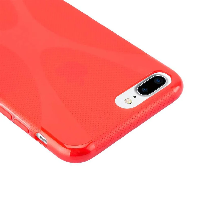 Cadorabo Hülle kompatibel mit Apple iPhone 7 PLUS / 7S PLUS / 8 PLUS Schutzhülle aus flexiblem TPU Silikon