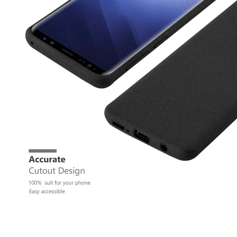 Cadorabo Hülle kompatibel mit Samsung Galaxy S9 Schutzhülle aus flexiblem TPU Silikon