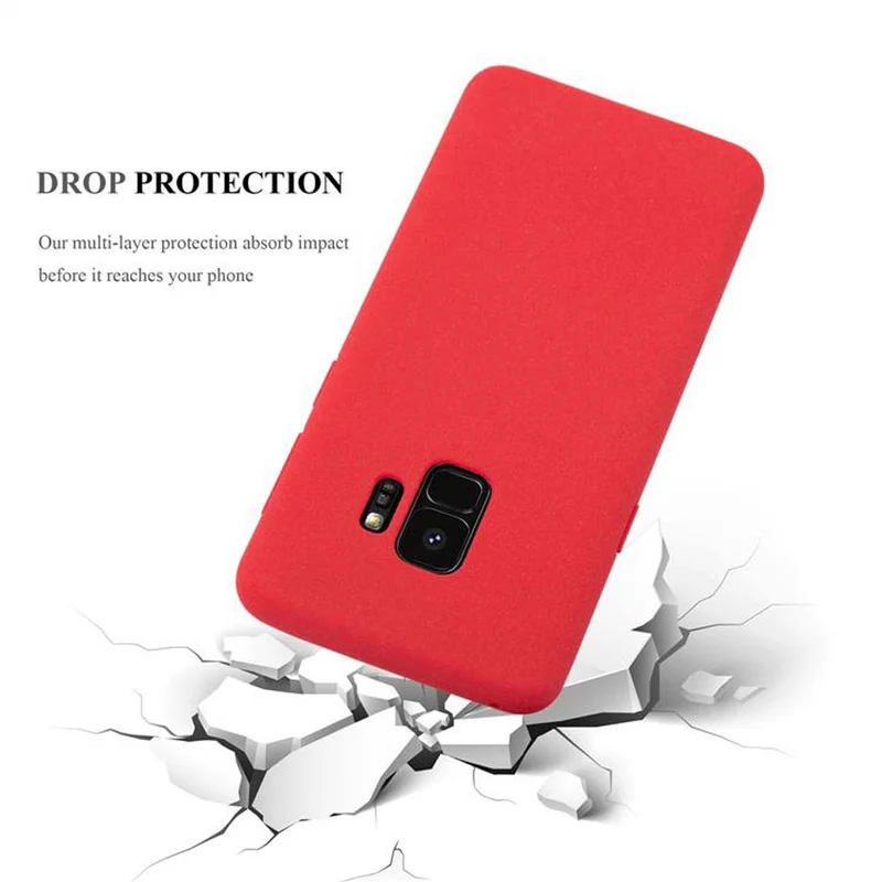 Cadorabo Hülle kompatibel mit Samsung Galaxy S9 Schutzhülle aus flexiblem TPU Silikon