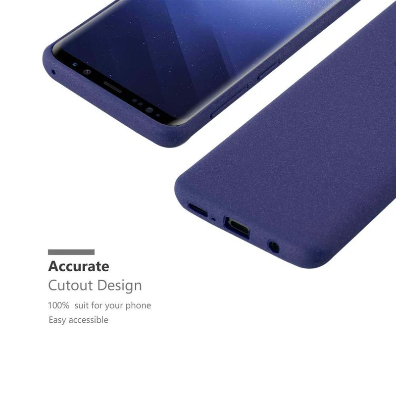 Cadorabo Hülle kompatibel mit Samsung Galaxy S9 Schutzhülle aus flexiblem TPU Silikon