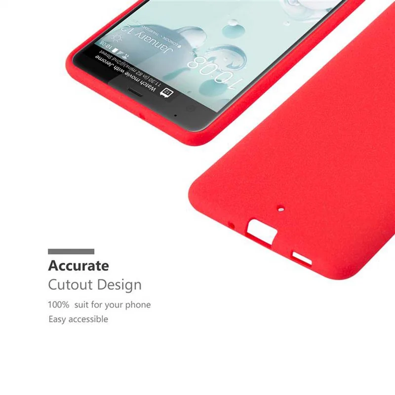 Cadorabo Hülle kompatibel mit HTC U ULTRA Schutzhülle aus flexiblem TPU Silikon