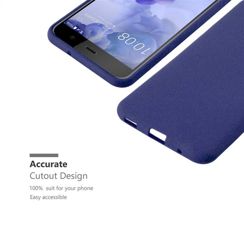 Cadorabo Hülle kompatibel mit HTC U PLAY Schutzhülle aus flexiblem TPU Silikon