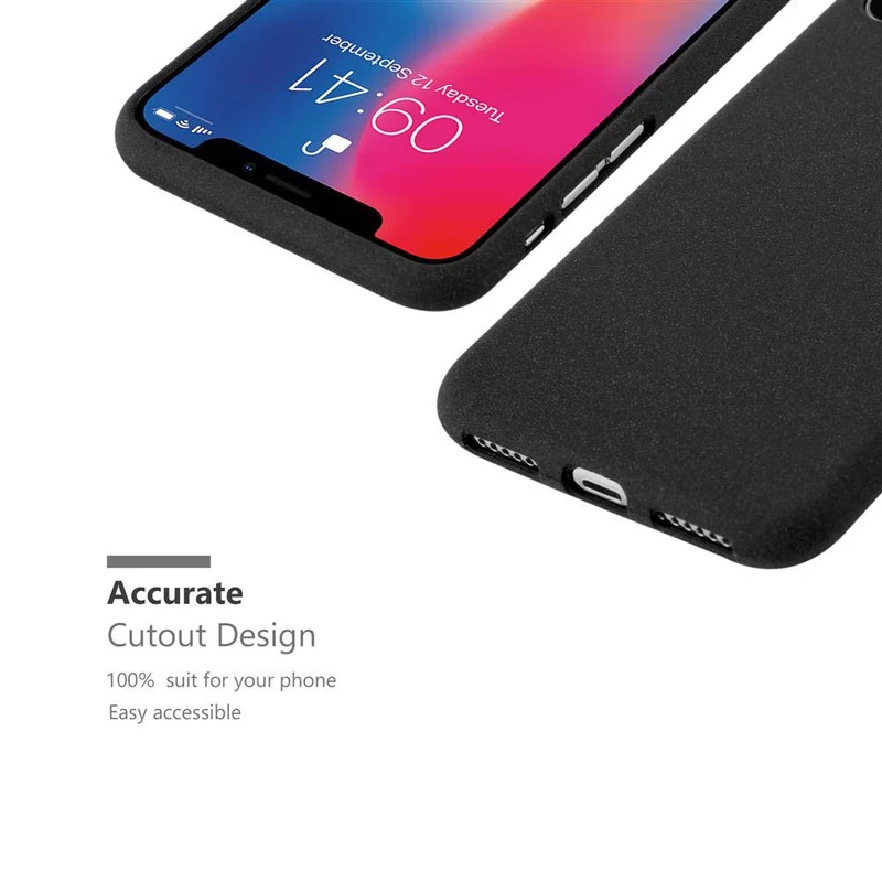 Cadorabo Hülle kompatibel mit Apple iPhone X / XS Schutzhülle aus flexiblem TPU Silikon