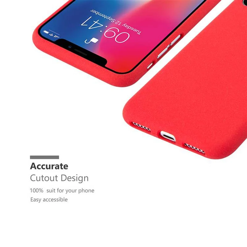 Cadorabo Hülle kompatibel mit Apple iPhone X / XS Schutzhülle aus flexiblem TPU Silikon