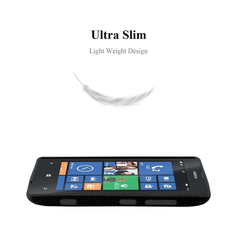 Cadorabo Hülle kompatibel mit Nokia Lumia 520 / 521 Schutzhülle aus flexiblem TPU Silikon