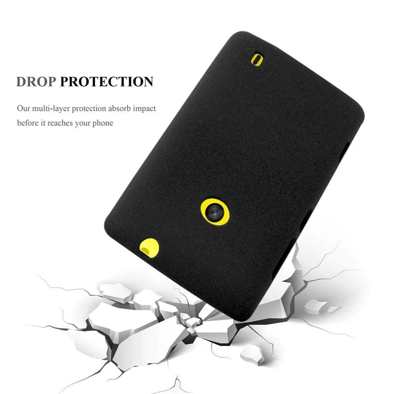 Cadorabo Hülle kompatibel mit Nokia Lumia 520 / 521 Schutzhülle aus flexiblem TPU Silikon
