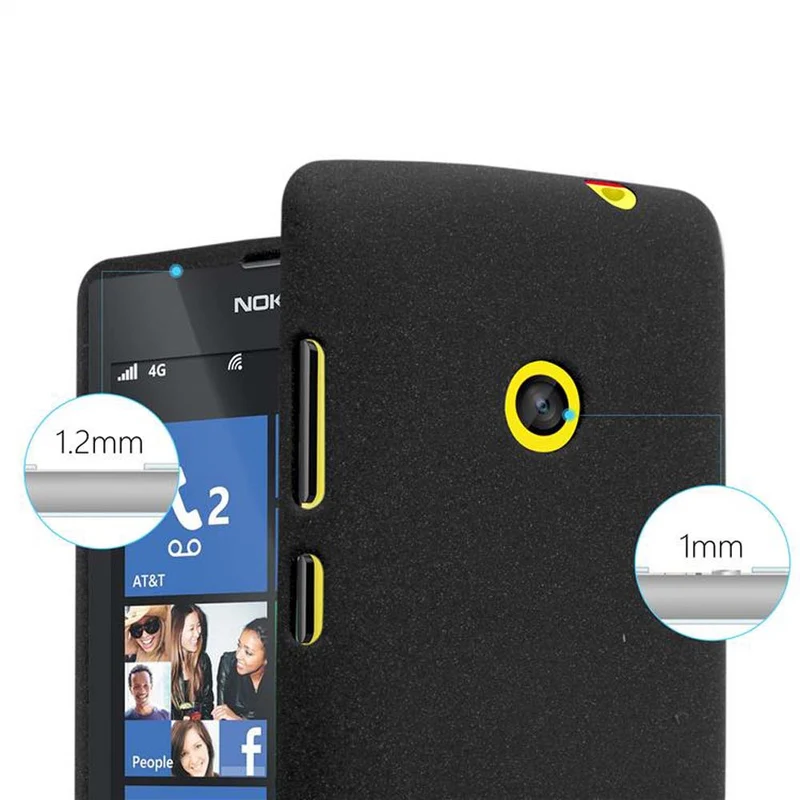 Cadorabo Hülle kompatibel mit Nokia Lumia 520 / 521 Schutzhülle aus flexiblem TPU Silikon