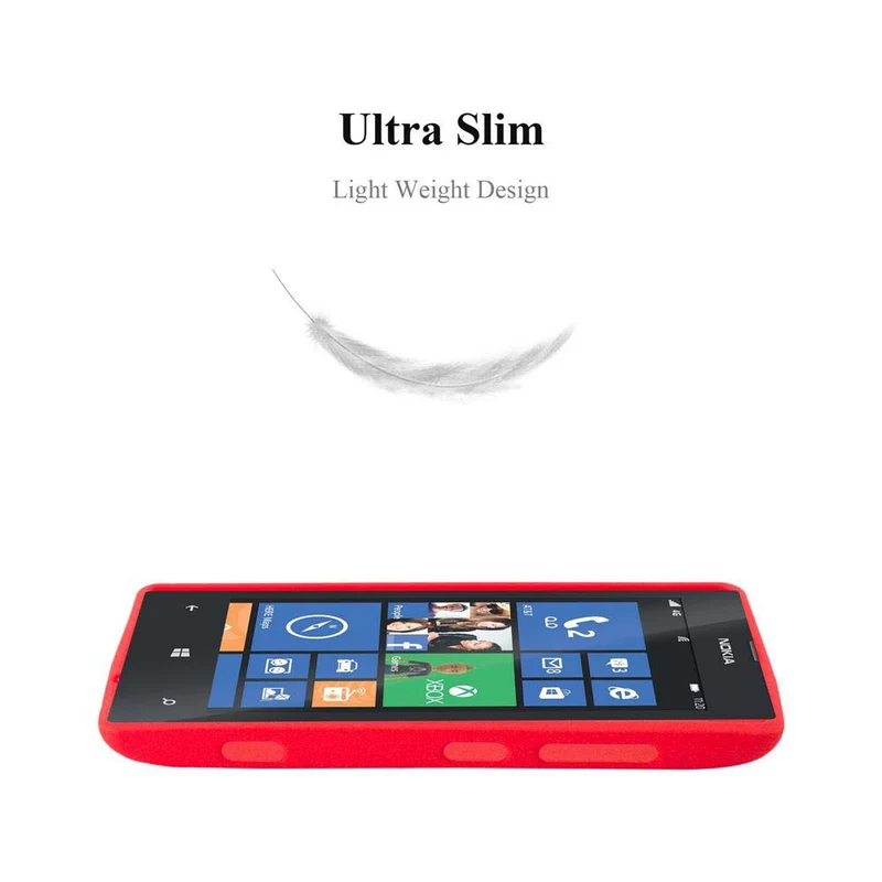 Cadorabo Hülle kompatibel mit Nokia Lumia 520 / 521 Schutzhülle aus flexiblem TPU Silikon