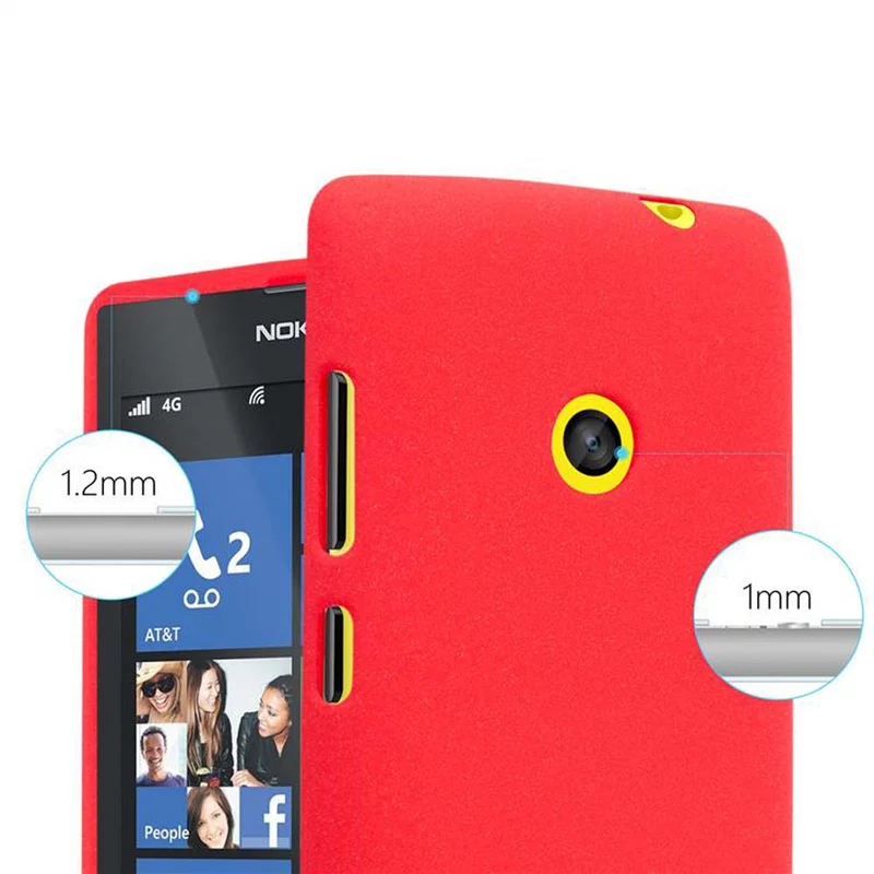 Cadorabo Hülle kompatibel mit Nokia Lumia 520 / 521 Schutzhülle aus flexiblem TPU Silikon