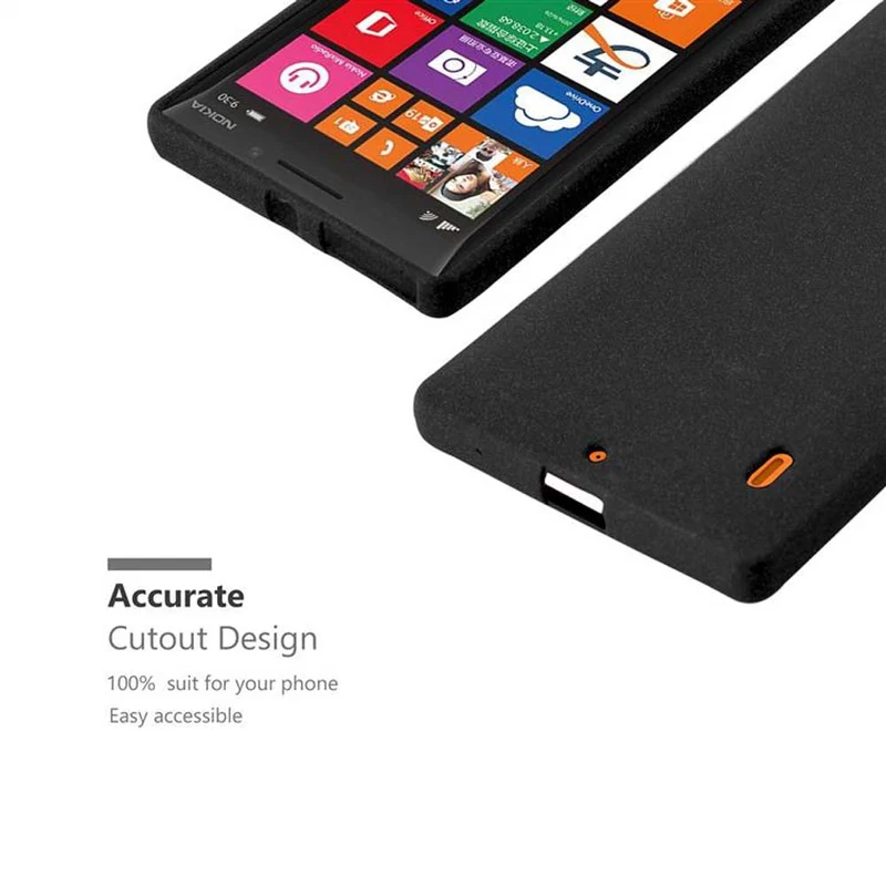Cadorabo Hülle kompatibel mit Nokia Lumia 929 / 930 Schutzhülle aus flexiblem TPU Silikon
