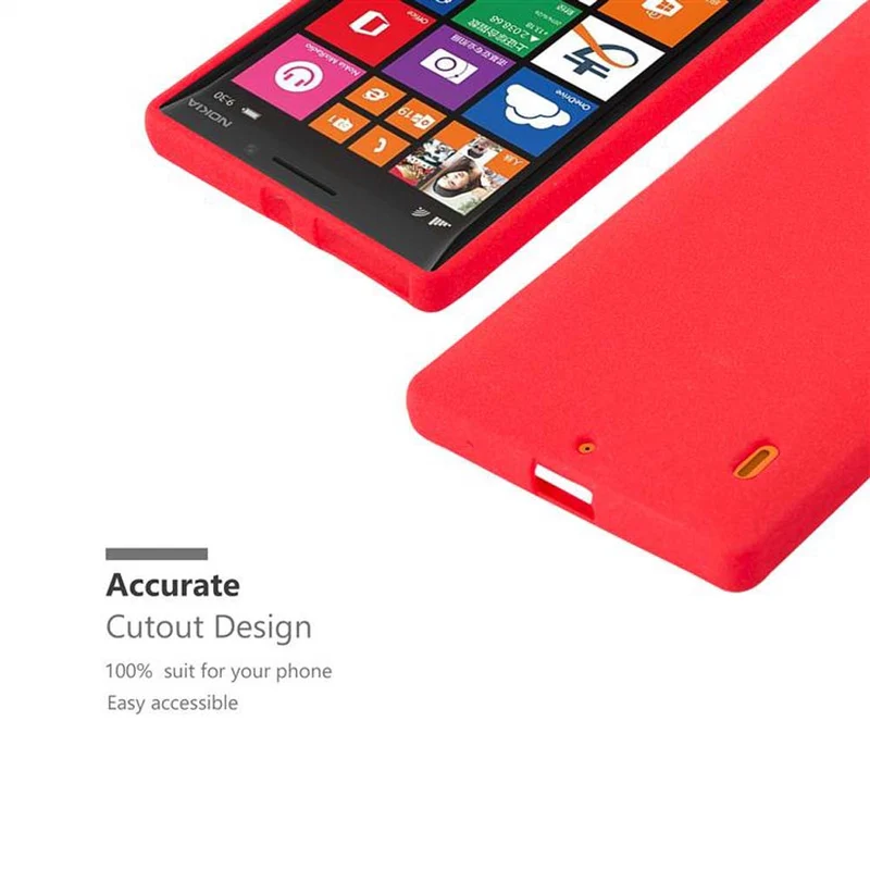 Cadorabo Hülle kompatibel mit Nokia Lumia 929 / 930 Schutzhülle aus flexiblem TPU Silikon