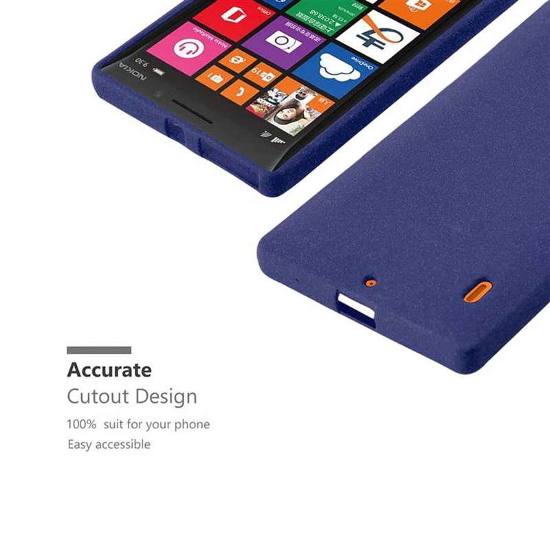 Cadorabo Hülle kompatibel mit Nokia Lumia 929 / 930 Schutzhülle aus flexiblem TPU Silikon