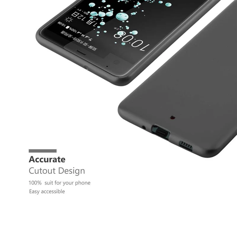 Cadorabo Hülle kompatibel mit HTC U ULTRA Schutzhülle aus flexiblem TPU Silikon
