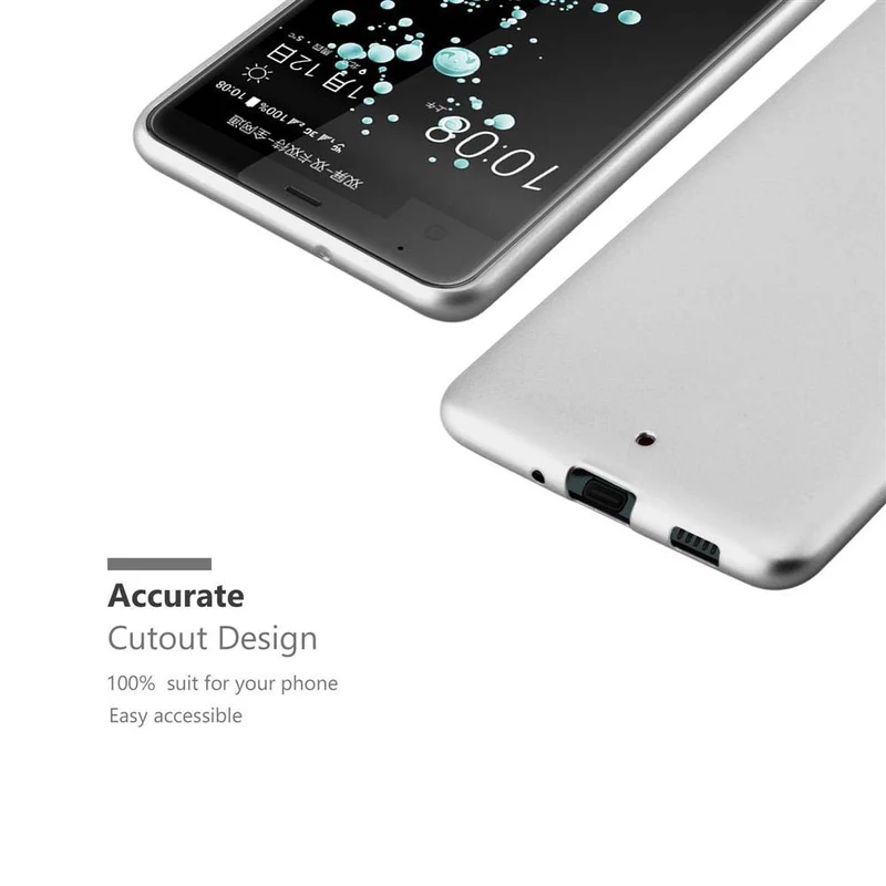 Cadorabo Hülle kompatibel mit HTC U ULTRA Schutzhülle aus flexiblem TPU Silikon