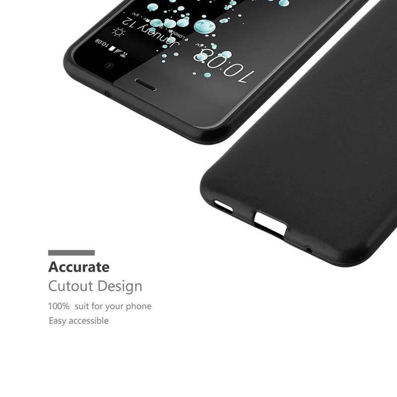 Cadorabo Hülle kompatibel mit HTC U PLAY Schutzhülle aus flexiblem TPU Silikon