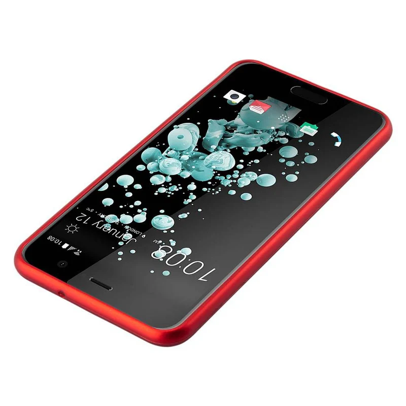 Cadorabo Hülle kompatibel mit HTC U PLAY Schutzhülle aus flexiblem TPU Silikon