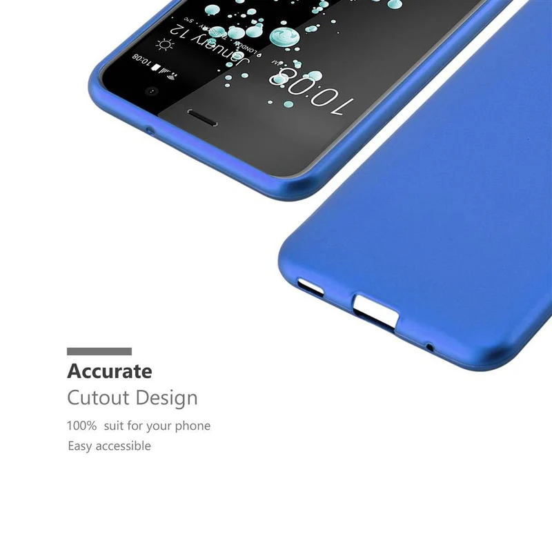 Cadorabo Hülle kompatibel mit HTC U PLAY Schutzhülle aus flexiblem TPU Silikon