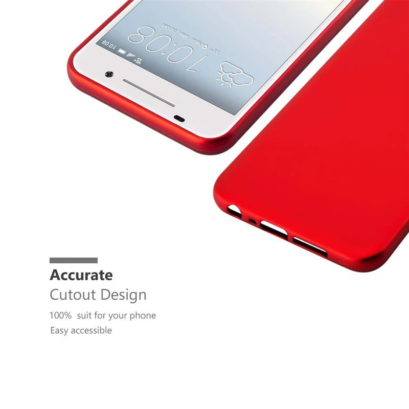 Cadorabo Hülle kompatibel mit HTC ONE A9 Schutzhülle aus flexiblem TPU Silikon