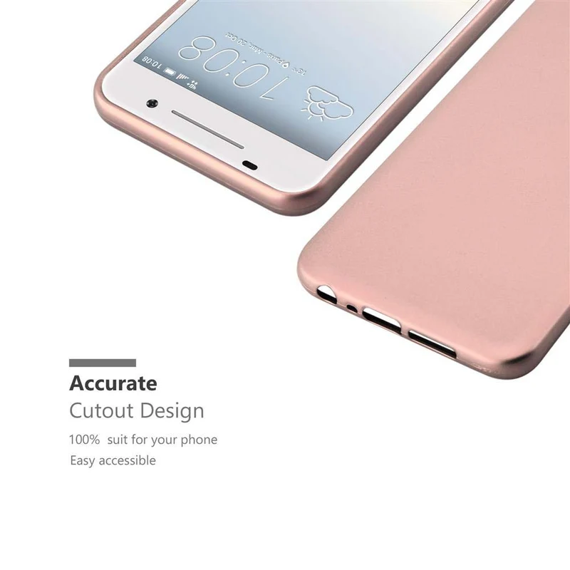 Cadorabo Hülle kompatibel mit HTC ONE A9 Schutzhülle aus flexiblem TPU Silikon