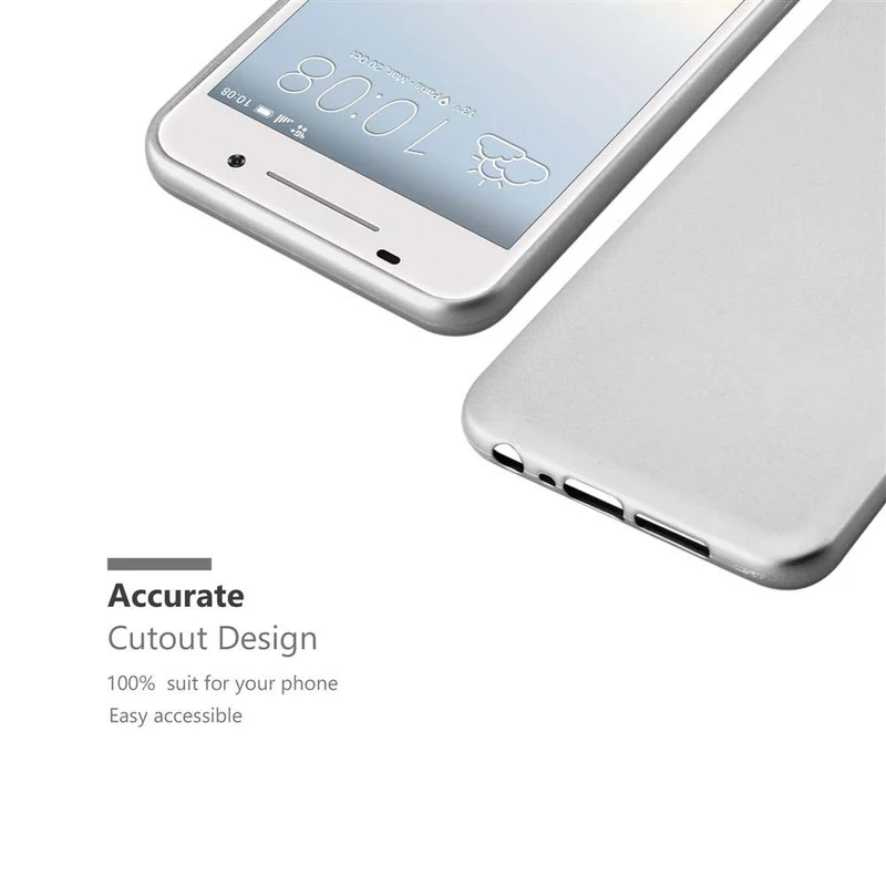 Cadorabo Hülle kompatibel mit HTC ONE A9 Schutzhülle aus flexiblem TPU Silikon