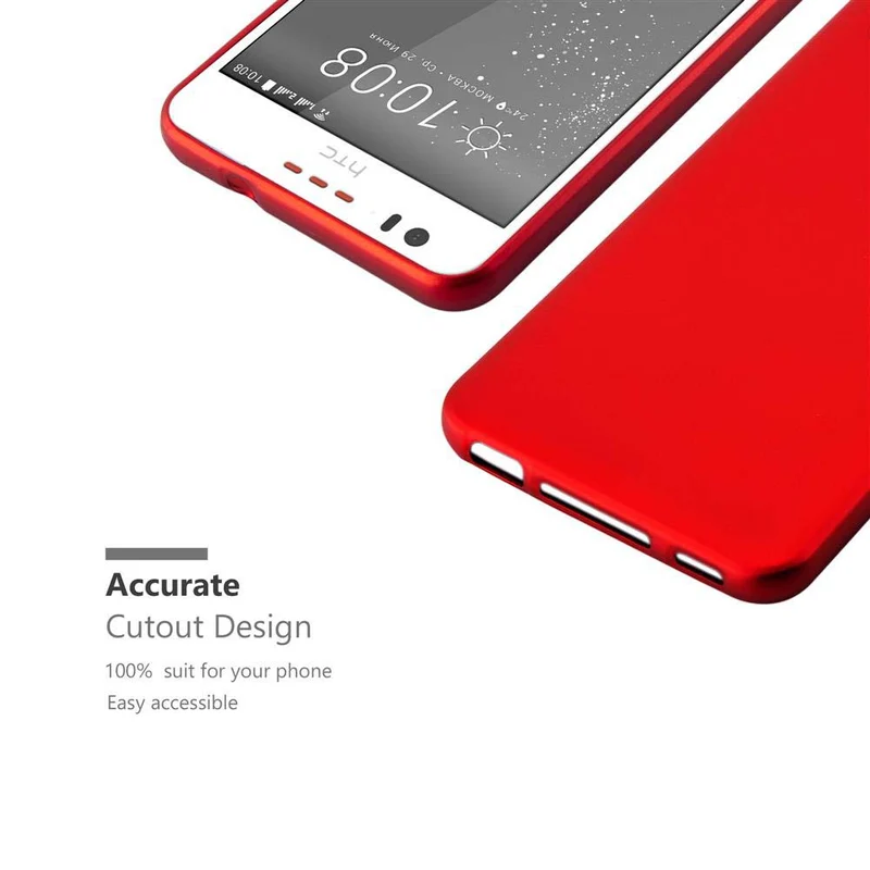 Cadorabo Hülle kompatibel mit HTC Desire 10 LIFESTYLE / Desire 825 Schutzhülle aus flexiblem TPU Silikon