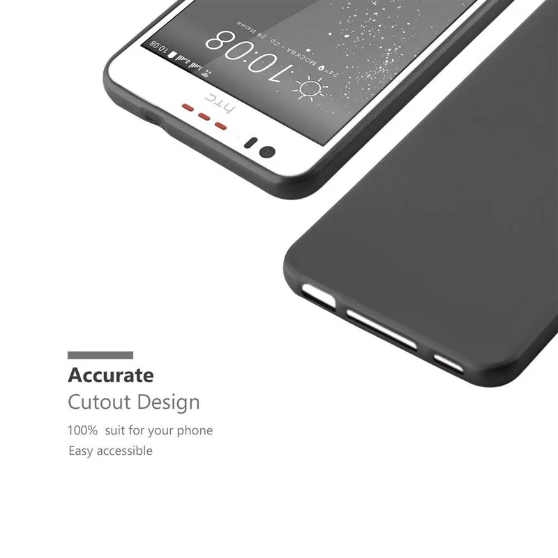 Cadorabo Hülle kompatibel mit HTC Desire 10 LIFESTYLE / Desire 825 Schutzhülle aus flexiblem TPU Silikon