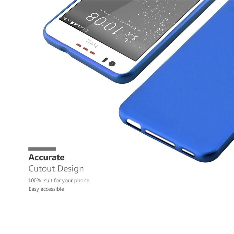 Cadorabo Hülle kompatibel mit HTC Desire 10 LIFESTYLE / Desire 825 Schutzhülle aus flexiblem TPU Silikon