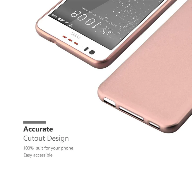 Cadorabo Hülle kompatibel mit HTC Desire 10 LIFESTYLE / Desire 825 Schutzhülle aus flexiblem TPU Silikon