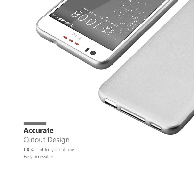 Cadorabo Hülle kompatibel mit HTC Desire 10 LIFESTYLE / Desire 825 Schutzhülle aus flexiblem TPU Silikon