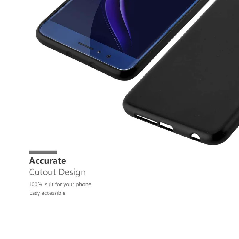 Cadorabo Hülle kompatibel mit Honor 8 / 8 PREMIUM Schutzhülle aus flexiblem TPU Silikon